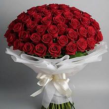 Букет 101 Красная роза Блэк Мэджик в Нестеровском