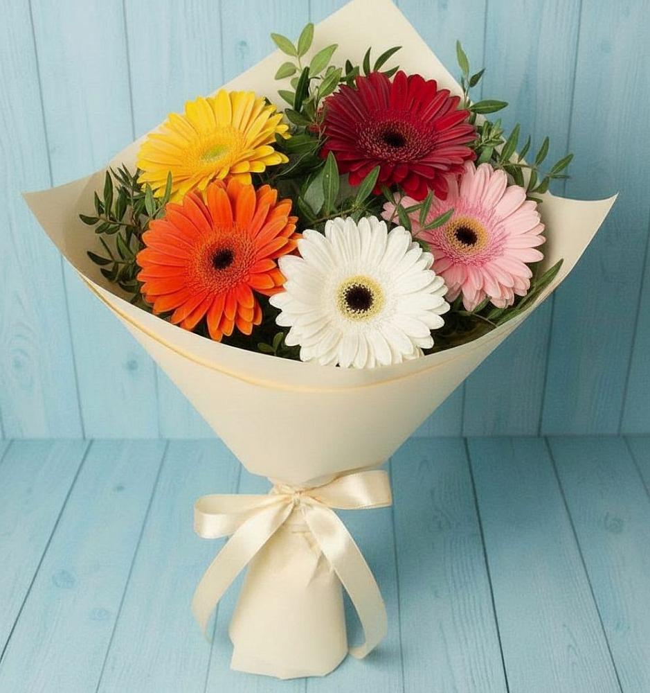 Букет цветов из: Герберы в Нестеровском