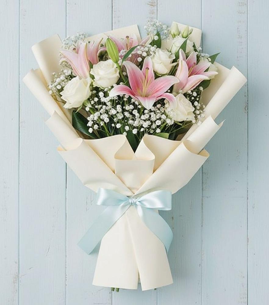 Букет цветов из: Лилии в Нестеровском