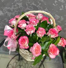 Цветочная композиция из Розы в корзине #REPLACE_PRED# Нестеровском