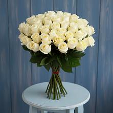 Букет 51 Белая роза Эдлесс Лав в Нестеровском
