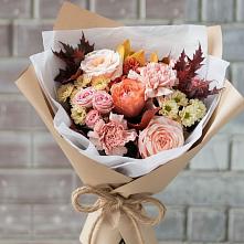 Букет цветов из:  Гвоздики, Хризантемы и Розы в Нестеровском