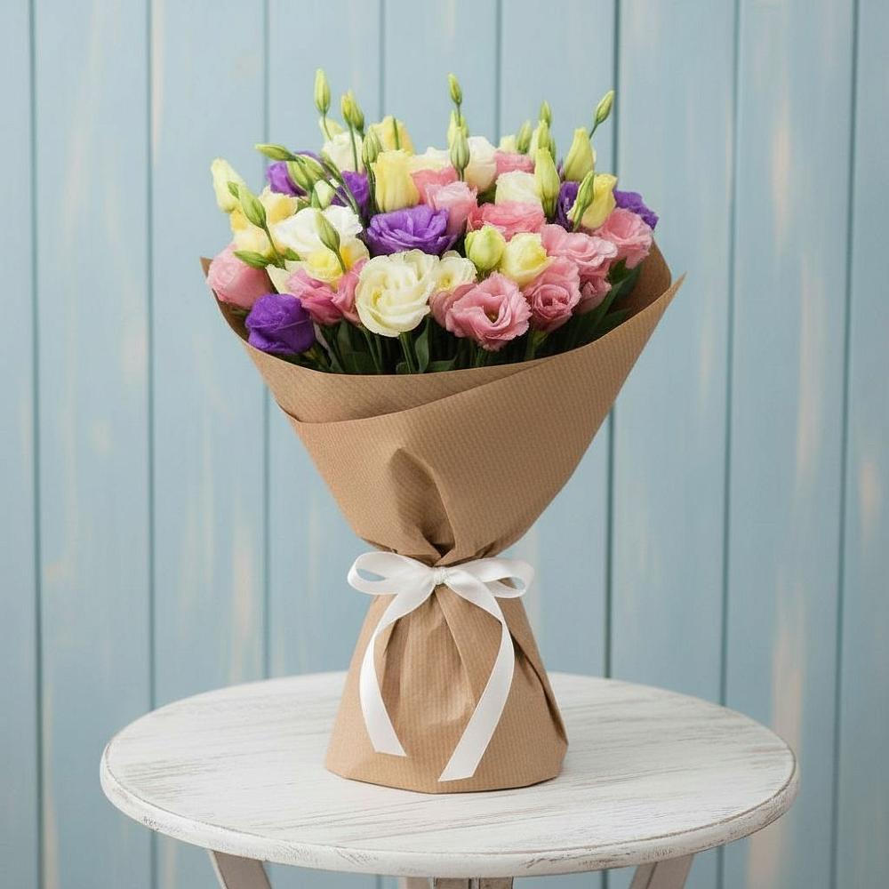 Букет цветов из: Лизиантусы в Нестеровском