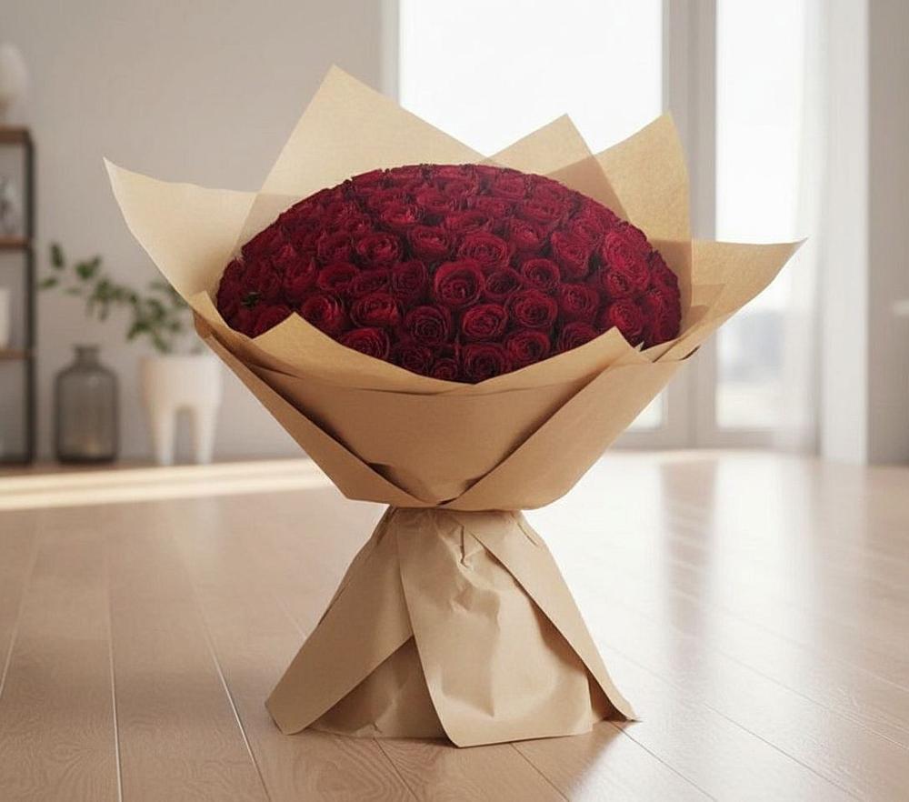 Букет 101 Красная роза в Нестеровском