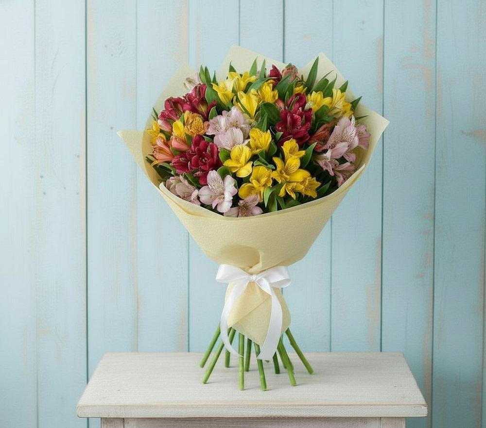 Букет цветов из: Альстромерии в Нестеровском
