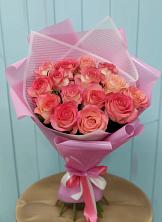 Букет 15 Розовых роз Равель в Нестеровском
