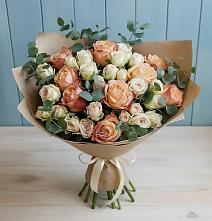 Букет цветов из:  Альстромерии и Розы в Нестеровском