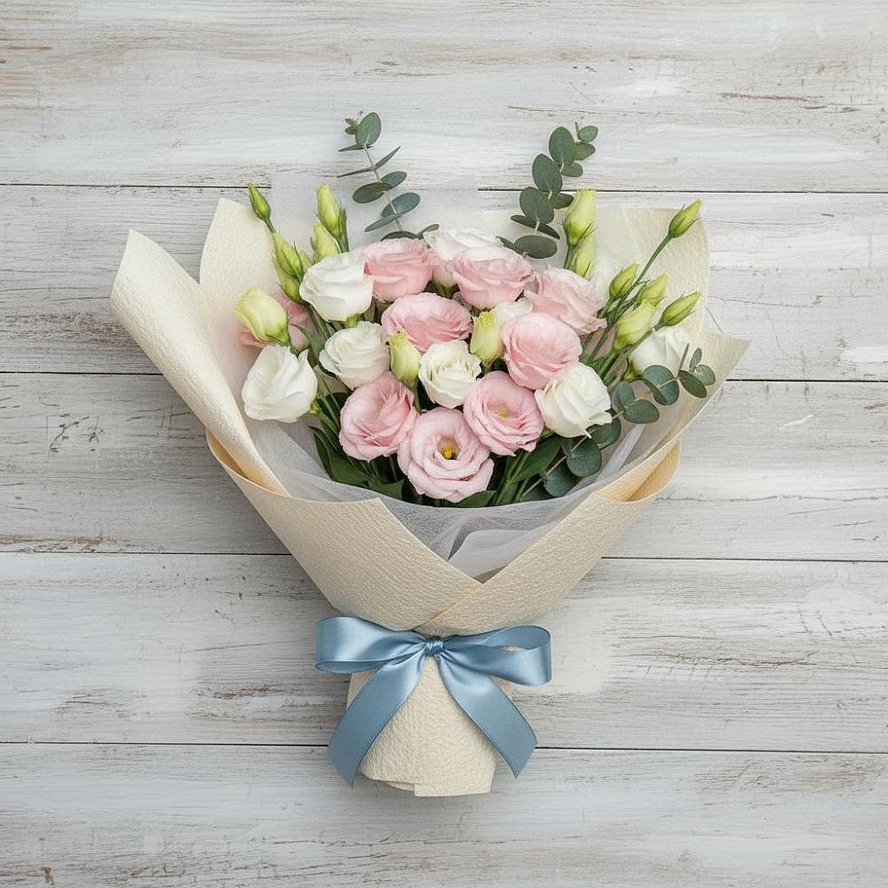 Букет цветов из: Лизиантусы в Нестеровском